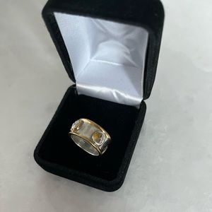 Vintage Sergio Bustamente Sun and Moon ring
